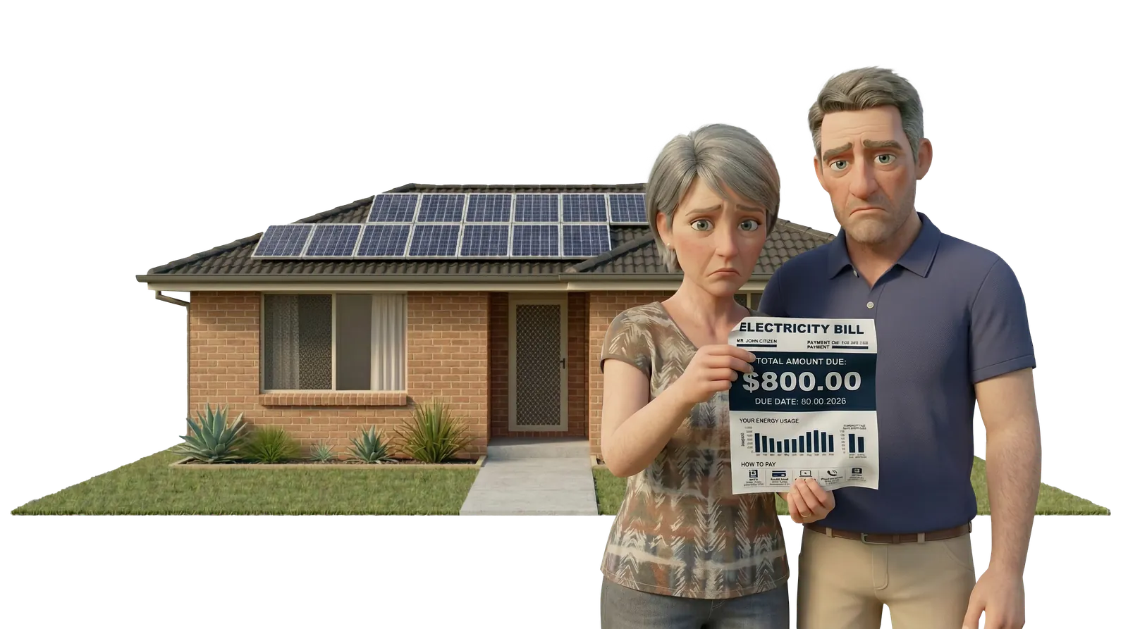 Struggling homeowner with high energy bills