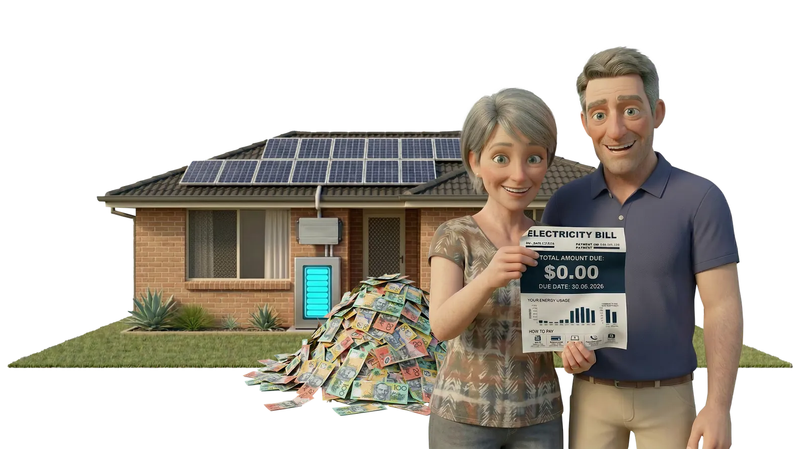 Smart homeowner saving on energy